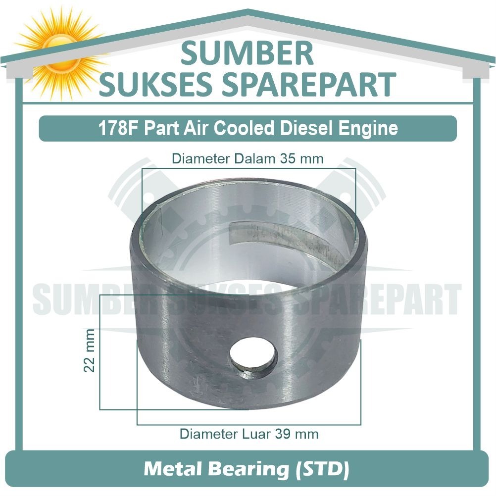 178F METAL BEARING SIZE STD / MAIN BEARING / METAL DUDUK MESIN DIESEL