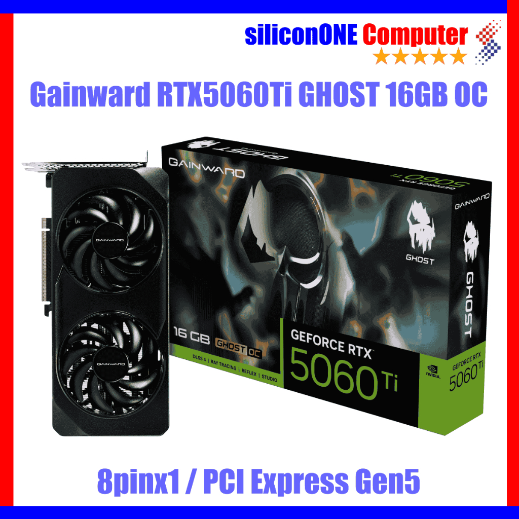 Gainward RTX 5060 Ti Ghost 16GB OC RTX5060Ti RTX5060