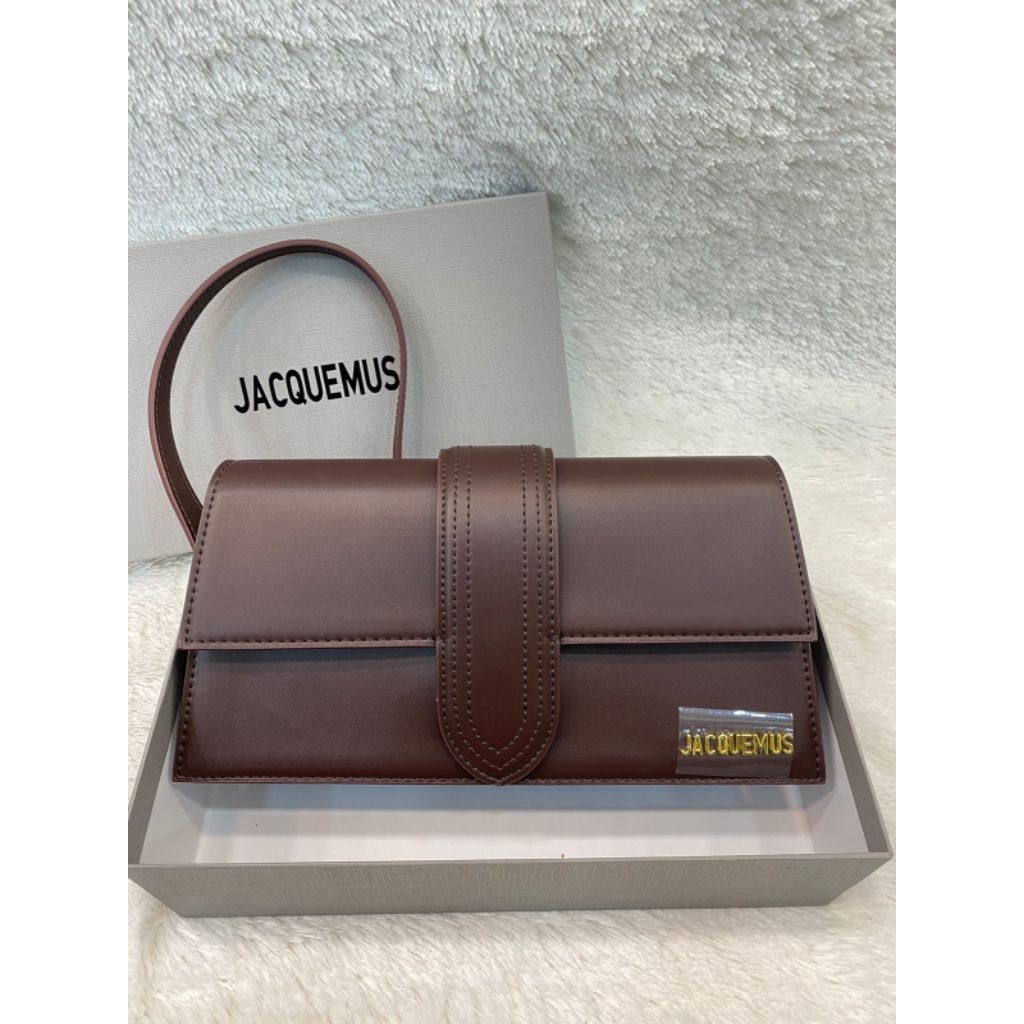 TAS SELEMPANG WANITA JACQUEMUS UK 27CM MODEL BOXY – SHOULDER BAG MINI ELEGAN SET BOX