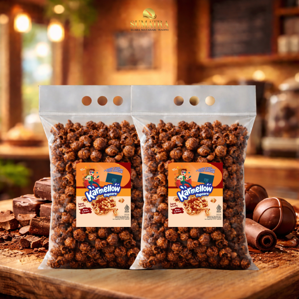 Bundle 2 Sumatra Karmellow Popcorn Cokelat Jumbo 1kg