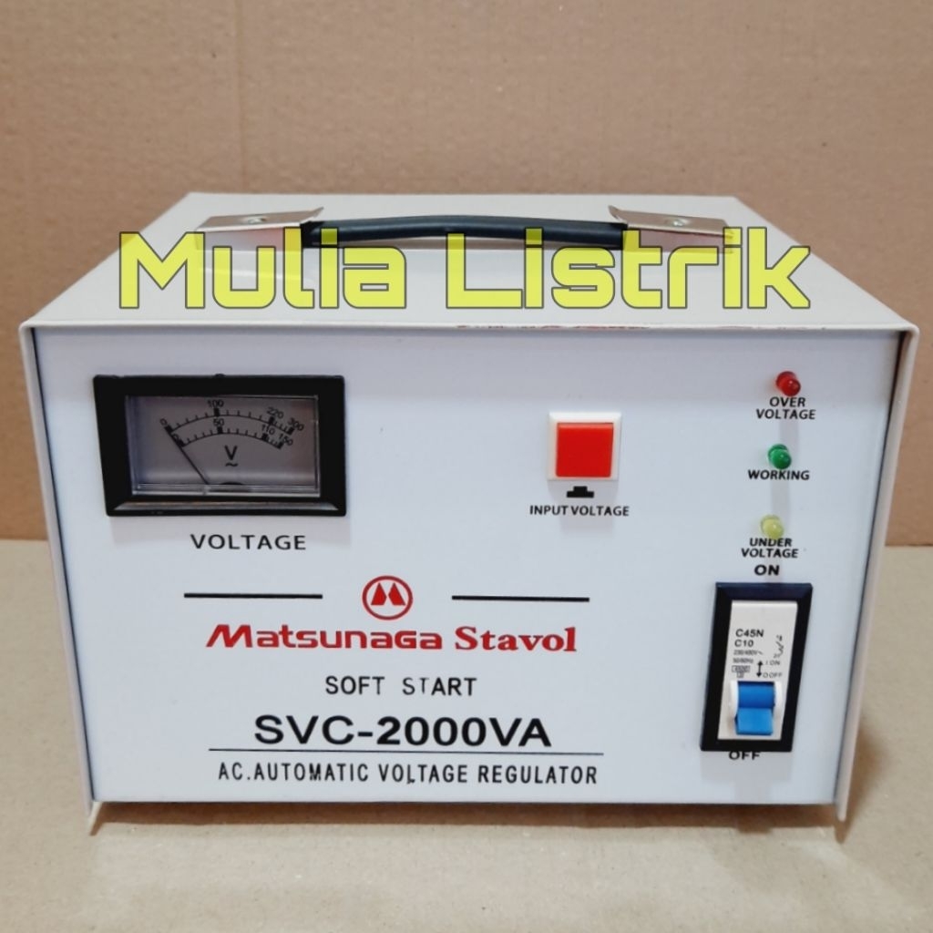 Stabilizer Matsunaga 2000watt Stavol Matsunaga SVC 2000 VA