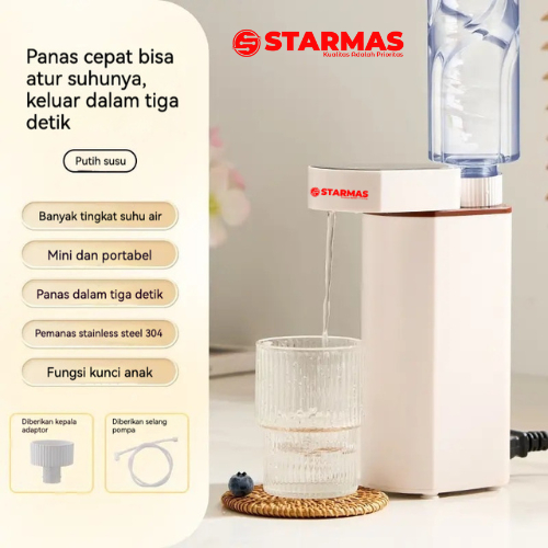 STARMAS Dispenser Mini Air Panas  Travel Desktop Pemanas Instan Elektrik 3 Detik Panas