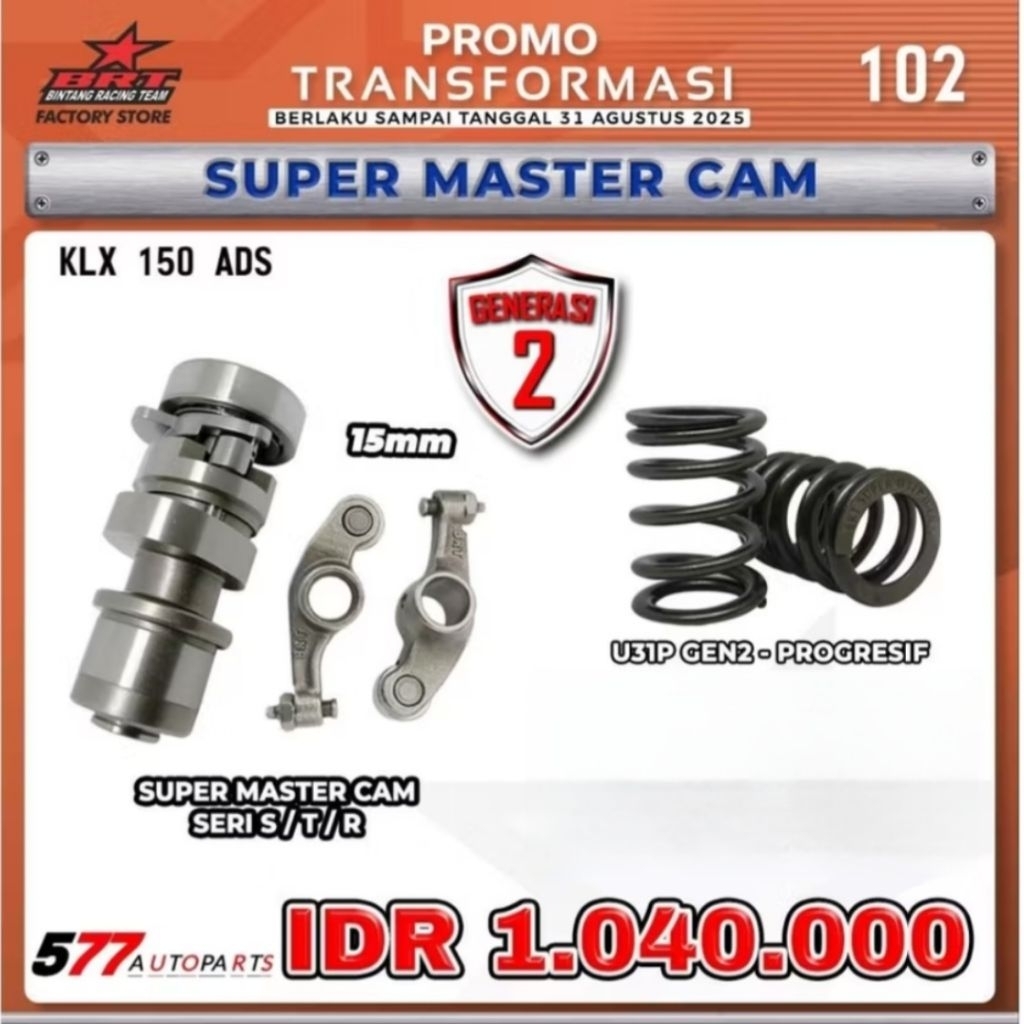 Super Master Cam/Noken As Ads BRT Klx 150, Dtracker