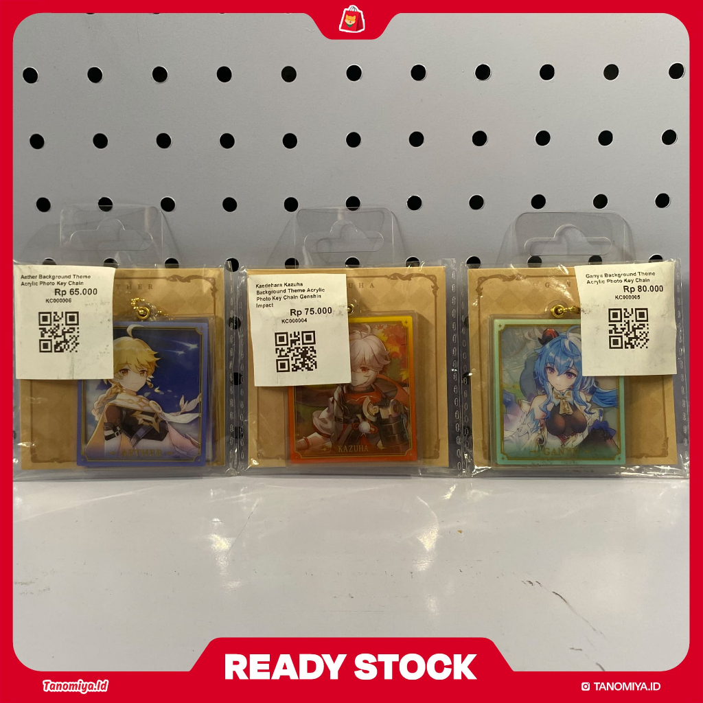 Character Background Theme Acrylic Photo Keychain - Genshin Impact