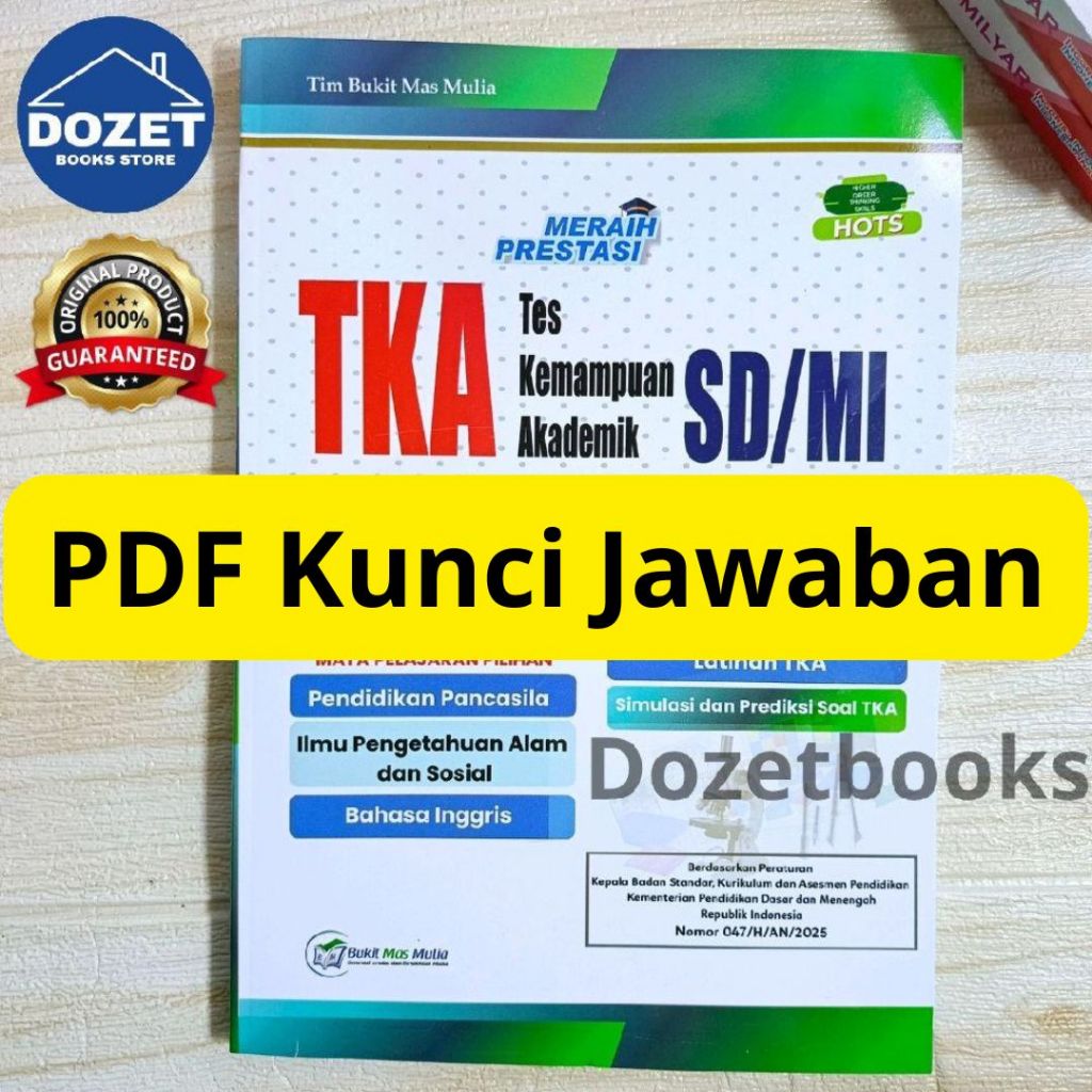 Buku Meraih Prestasi TKA SD/MI (Kunci Jawaban)