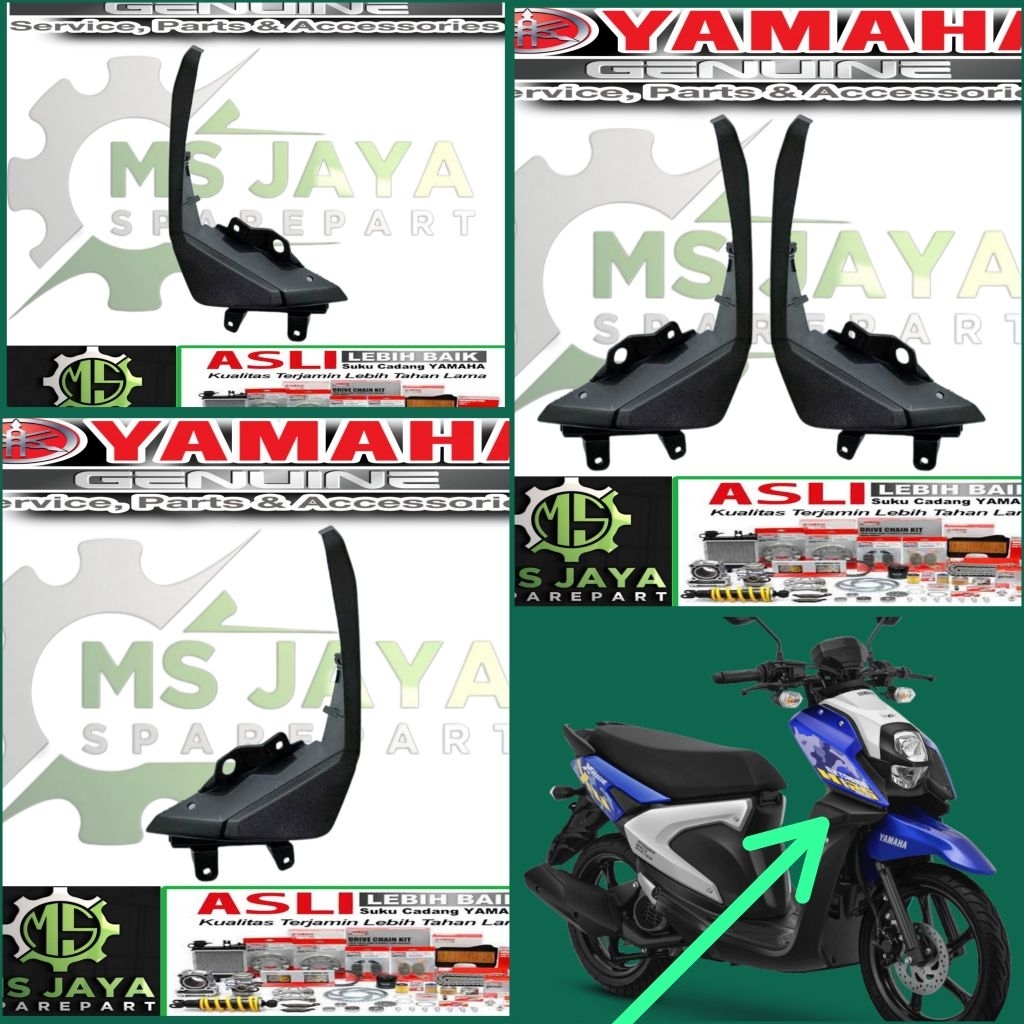 PANEL SAYAP DEPAN MOLE KANAN KIRI X-RIDE XRIDE 125 ORIGINAL YAMAHA YGP BY8-F8346-00 BY8-F8345-00
