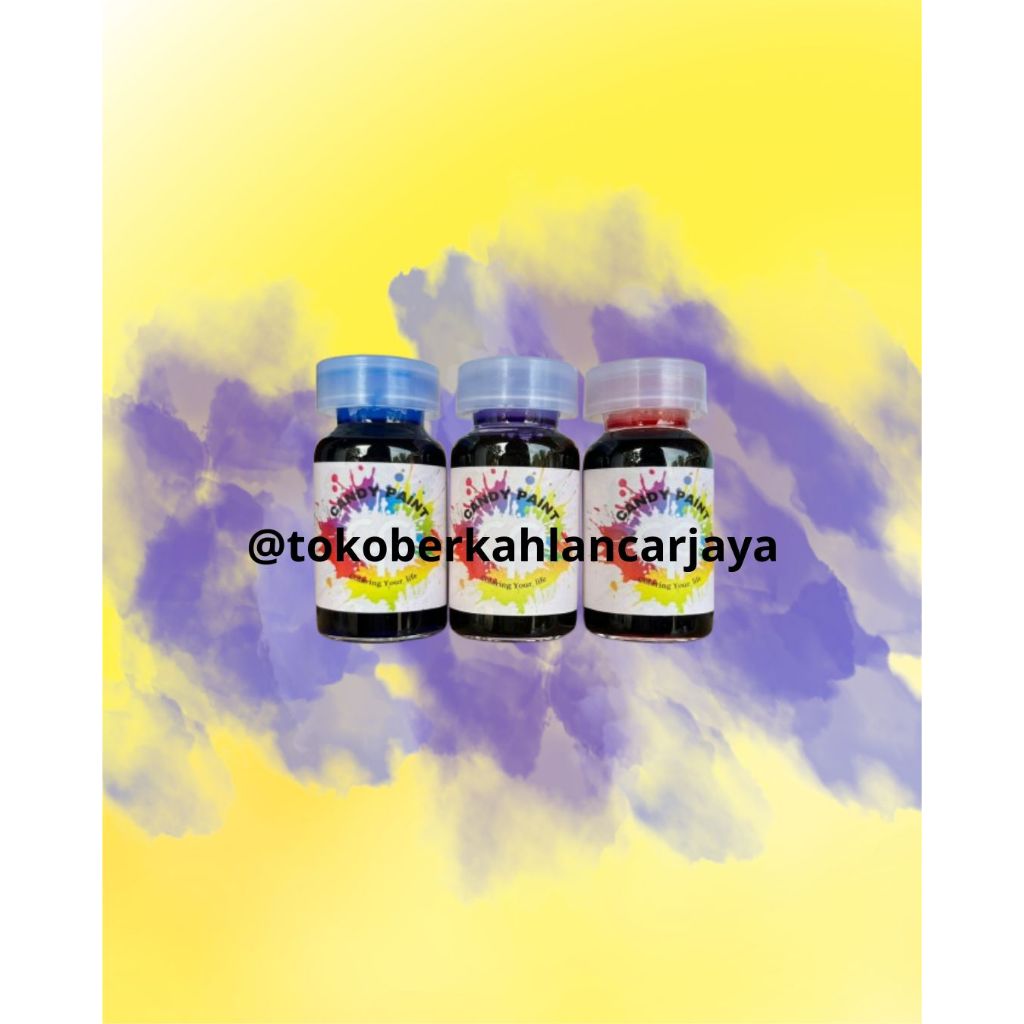 (OLES) 12,5 ML CANDY PAINT Chrome Candy Cat / Pewarna Logam Velg Motor & Mobil PERMANEN