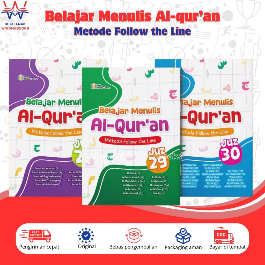 Belajar Menulis Al-Qur'an Metode Follow the Line: kini menulis Al-Qur'an bisa lebih terarah dan rapi