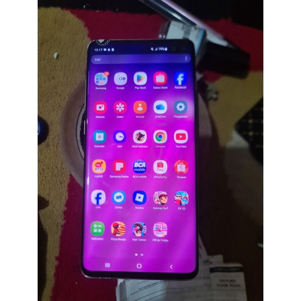 lcd samsung s10 plus minus ringan
