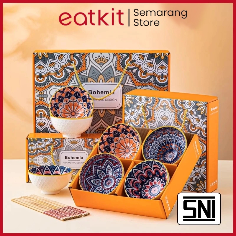 Eatkit Hampers Mangkok Set - Hampers Piring Keramik Set - Parcel Keramik Set - Set Mangkuk Keramik I