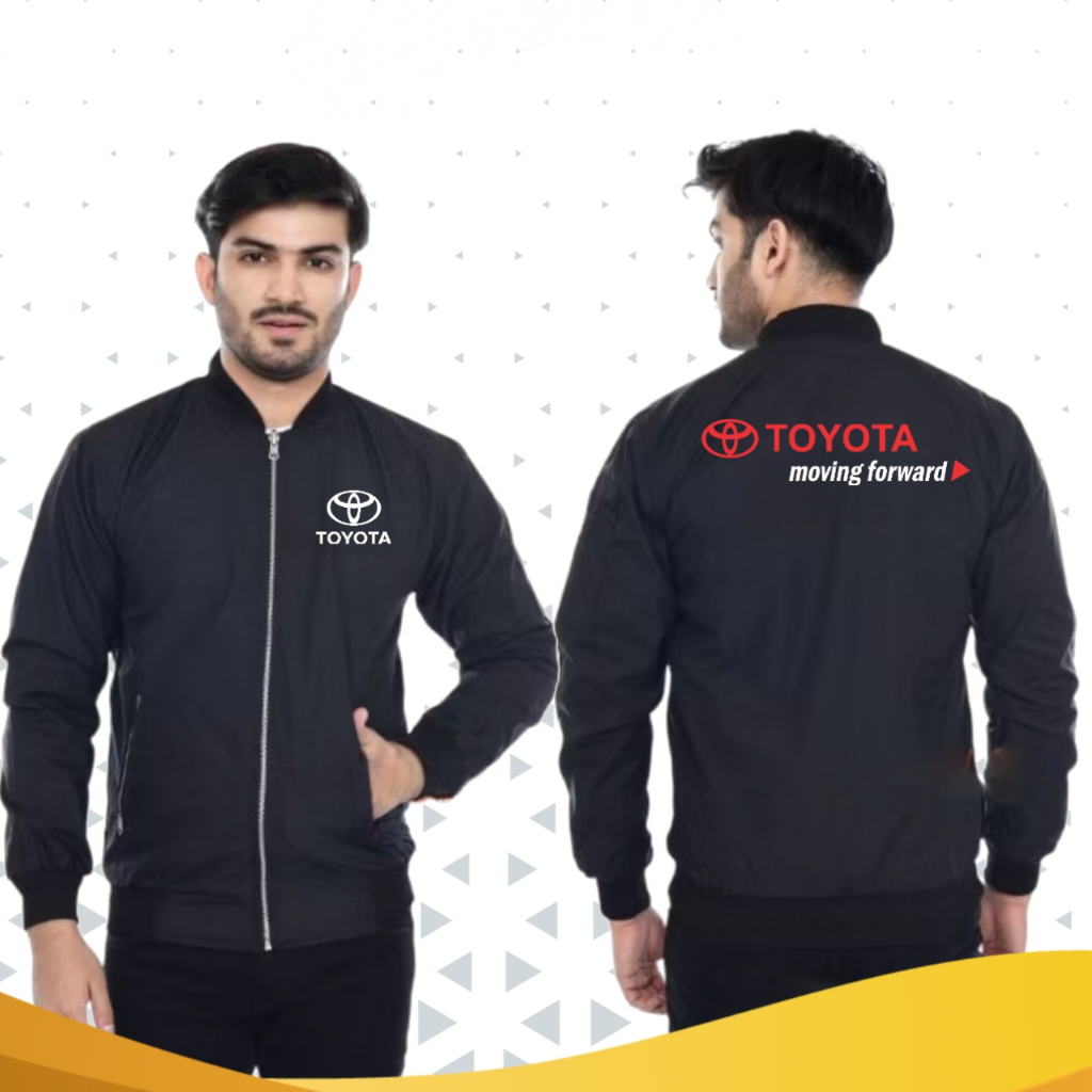 Jaket Toyota Moving Forward Jaket Bomber Custom Sablon