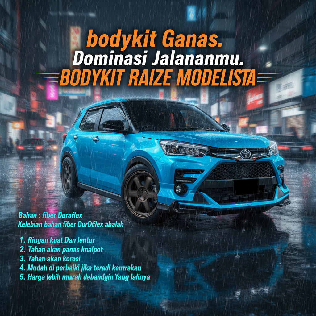 Bodykit raize modelista 2021-2026 body kit toyota raize