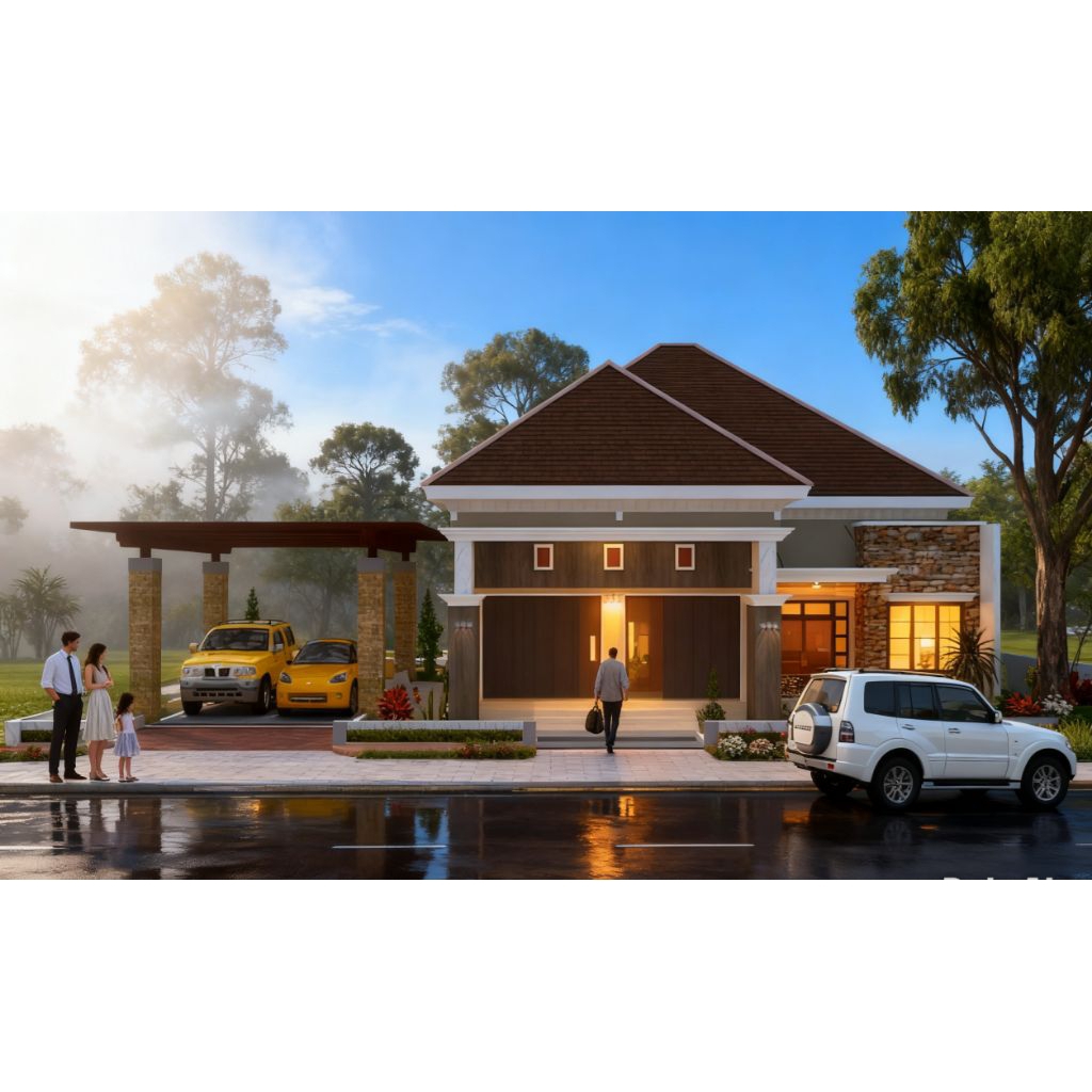 Paket desain rumah toko 14x16, 3 kamar tidur, rumah toko 14x16, ruko, desain rumah minimalis, rumah 