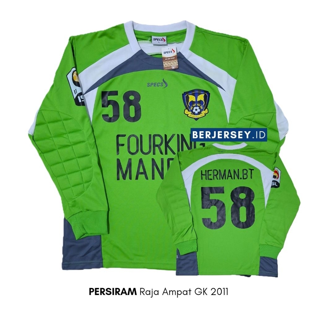 Jersey Persiram Raja Ampat GK 2011 Herman Batak