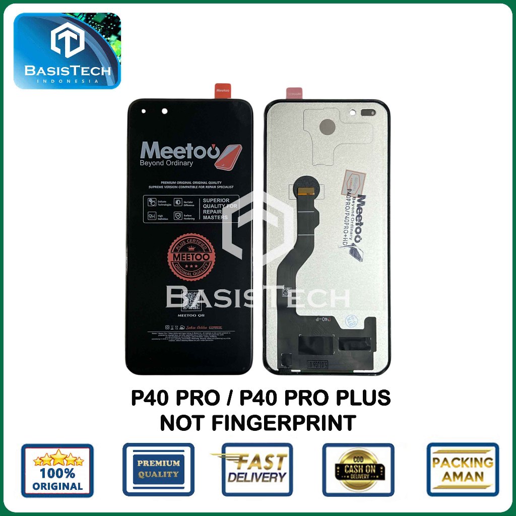 LCD FOR HUAWEI P40 PRO - P40 PRO PLUS - NO FINGER - ORIGINAL MEETOO