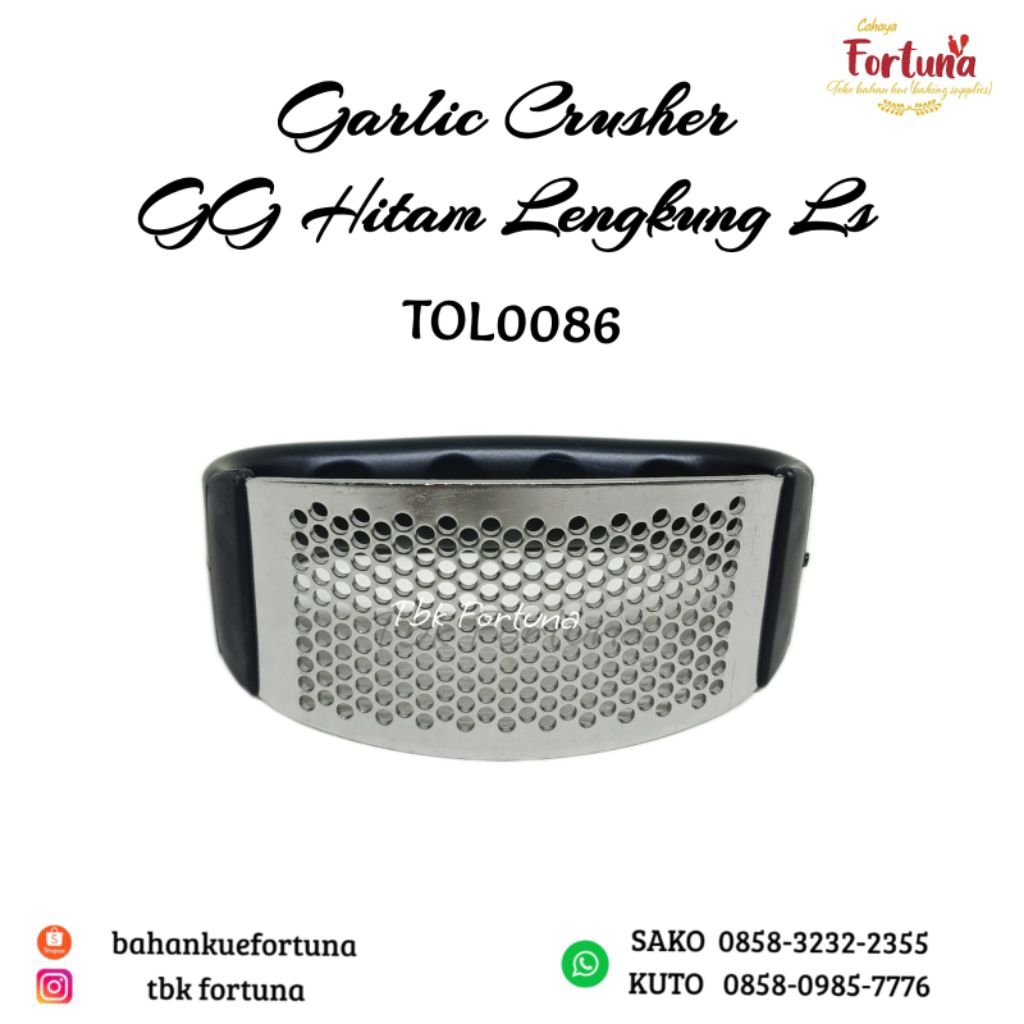 Garlic Crusher GG Hitam Lengkung LS