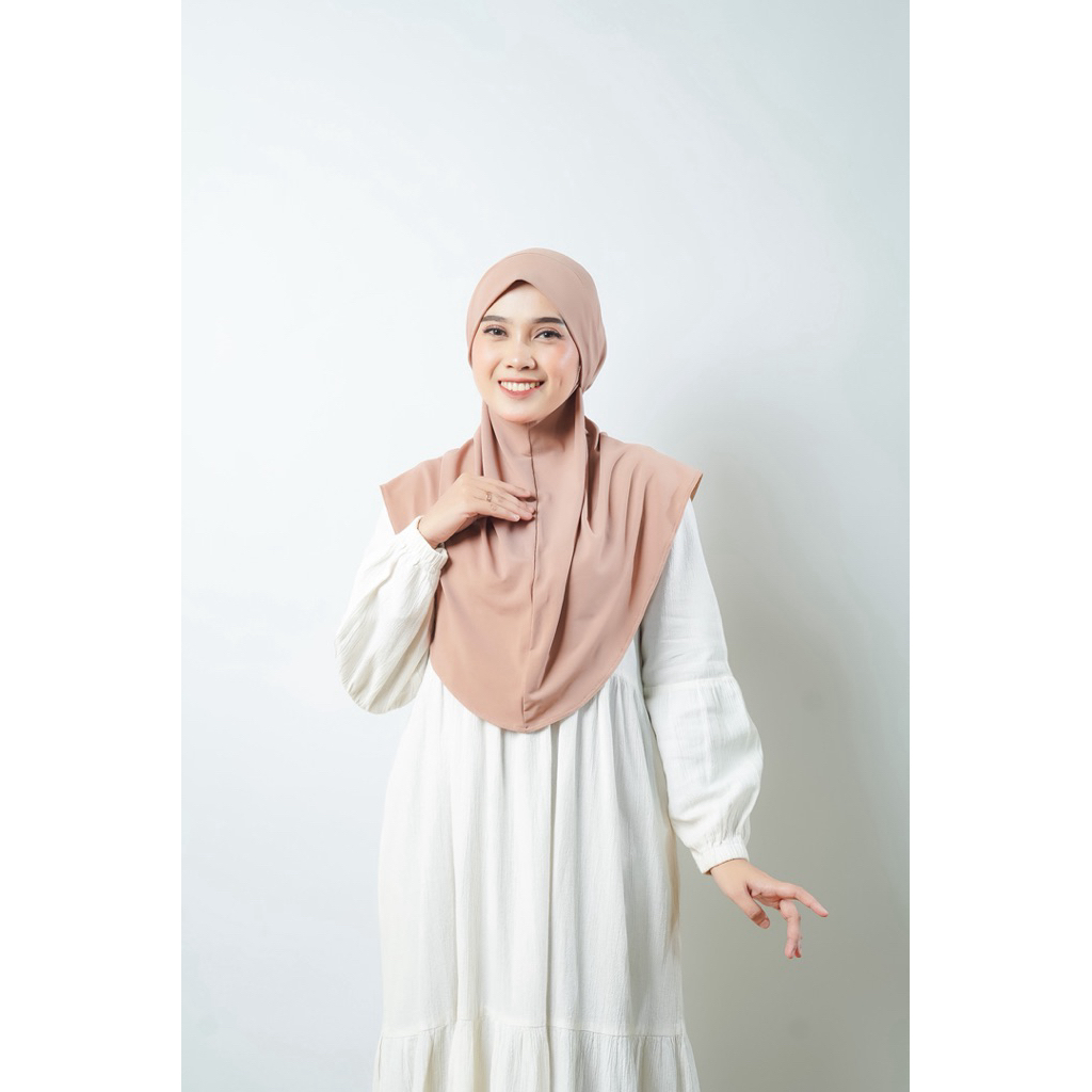 Bergo French Alenna Size M/Bergo Instan Size M/Jilbab Pasang