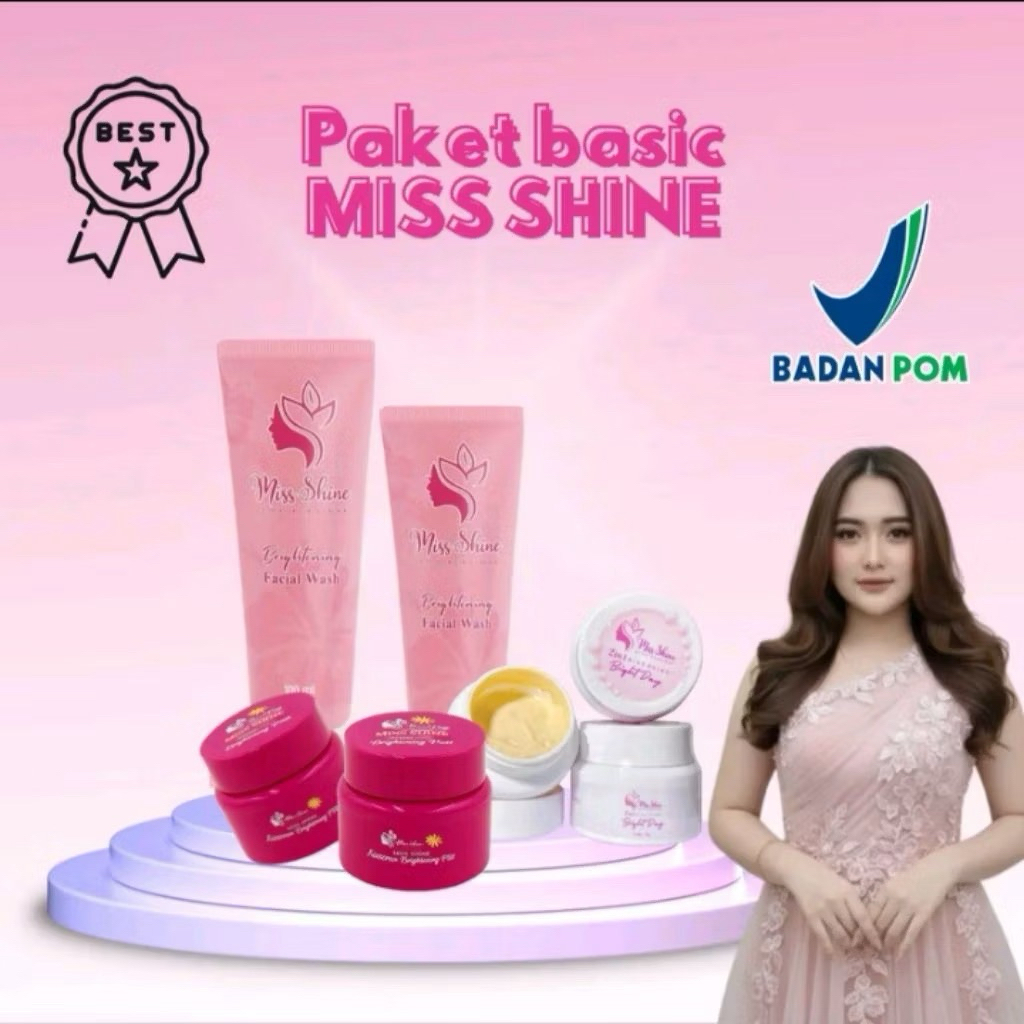 MISS SHINE | Paket Glowing Isi 3 Miss Shine Skincare Ala Mbak Nul