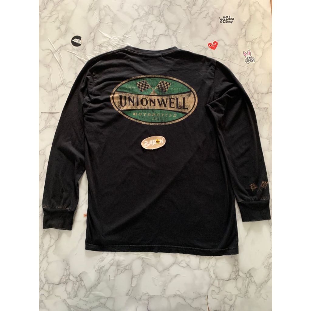 kaos lengan panjang hitam unionwell second