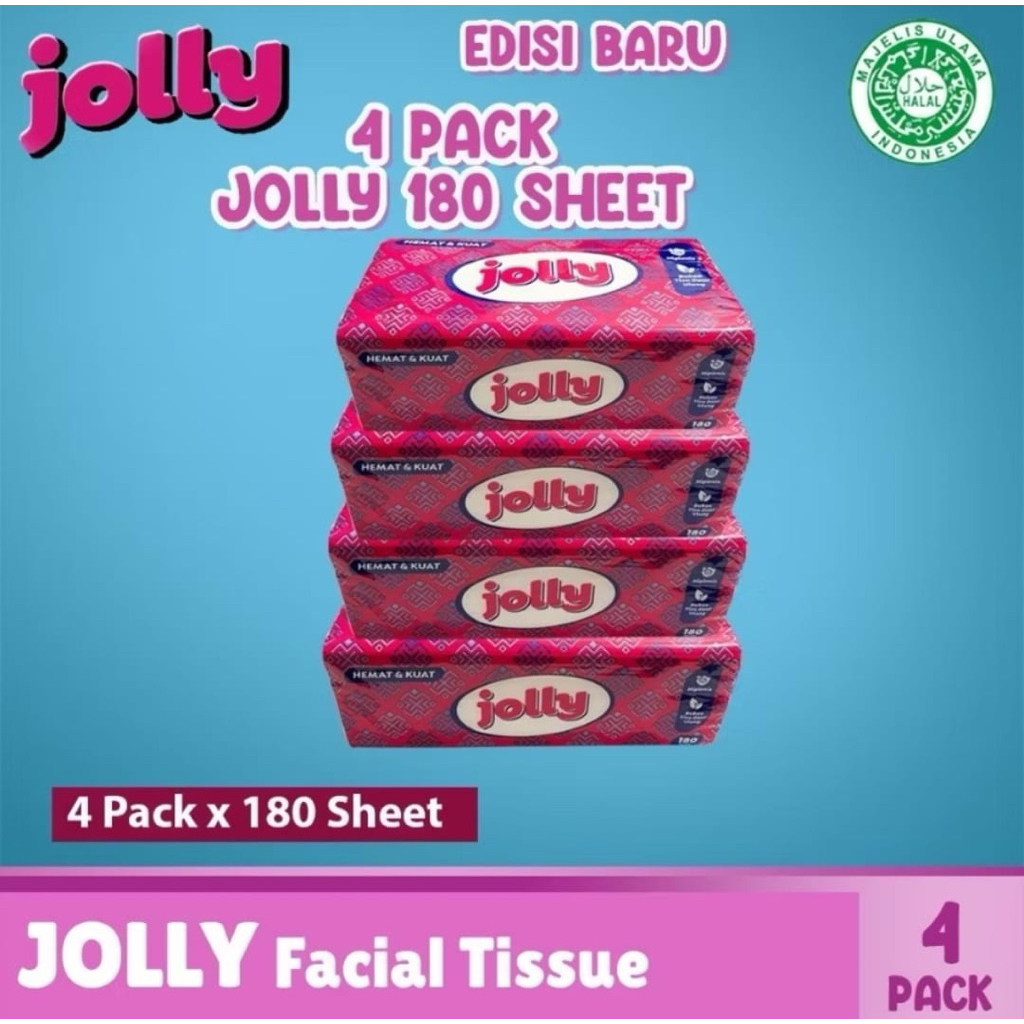 tissue jolly 200/jolly 180 sheets Jolly tissue besar