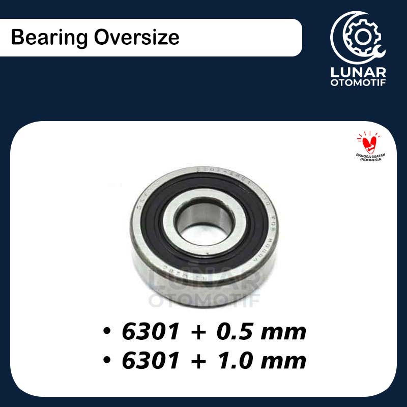 Laher Lahar Bearing Oversize 6301 + 0.5 1.0 mm Modif