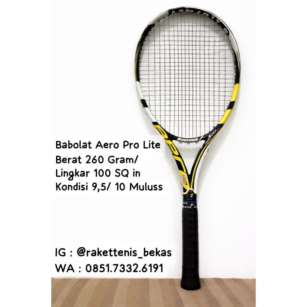 Raket Tenis Tennis Babolat Aero Pro Lite Ori Second Bekas