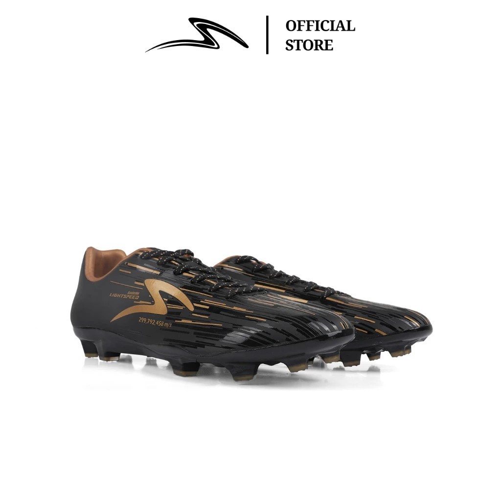 Specs Sepatu Sepak Bola Lightspeed Reborn FG Black Gold