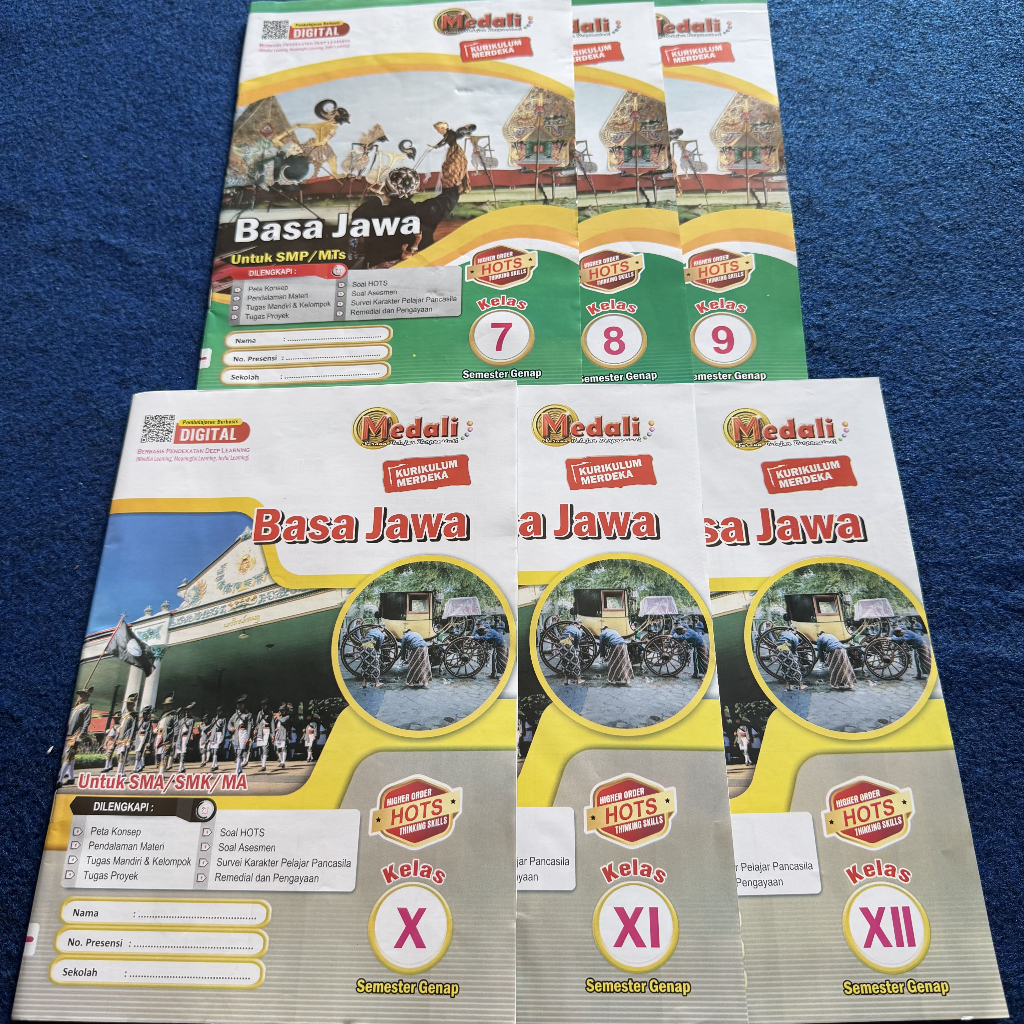 Buku LKS Bahasa Jawa Kelas 7 -12 SMP/SMA/SMK/MA Semester 2 Kurikulum Merdeka