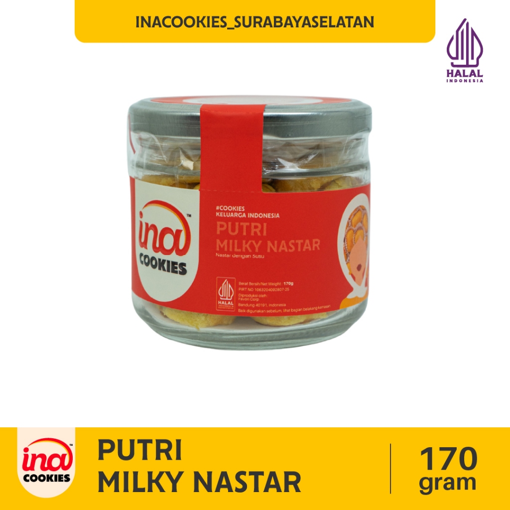 Ina Cookies Milky Nastar - Kue Kering Nastar Susu Lumer Premium Original Bandung