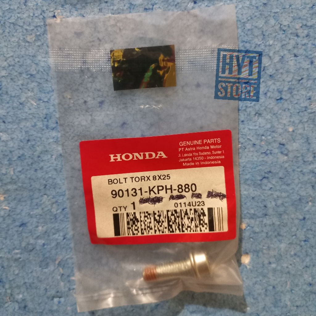 Baut Bolt Torx 8x25 Baut L Bintang Breket Pangkon Kaliper Cakram Rem Depan Beat Scoopy Genio Vario S