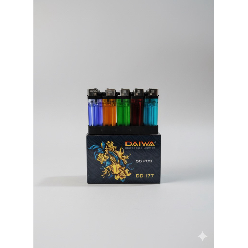 Korek Api Daiwa | Isi 50 [ PACK ] | Grosir | Murah | Korek Gas | Rp. 1000/pcs