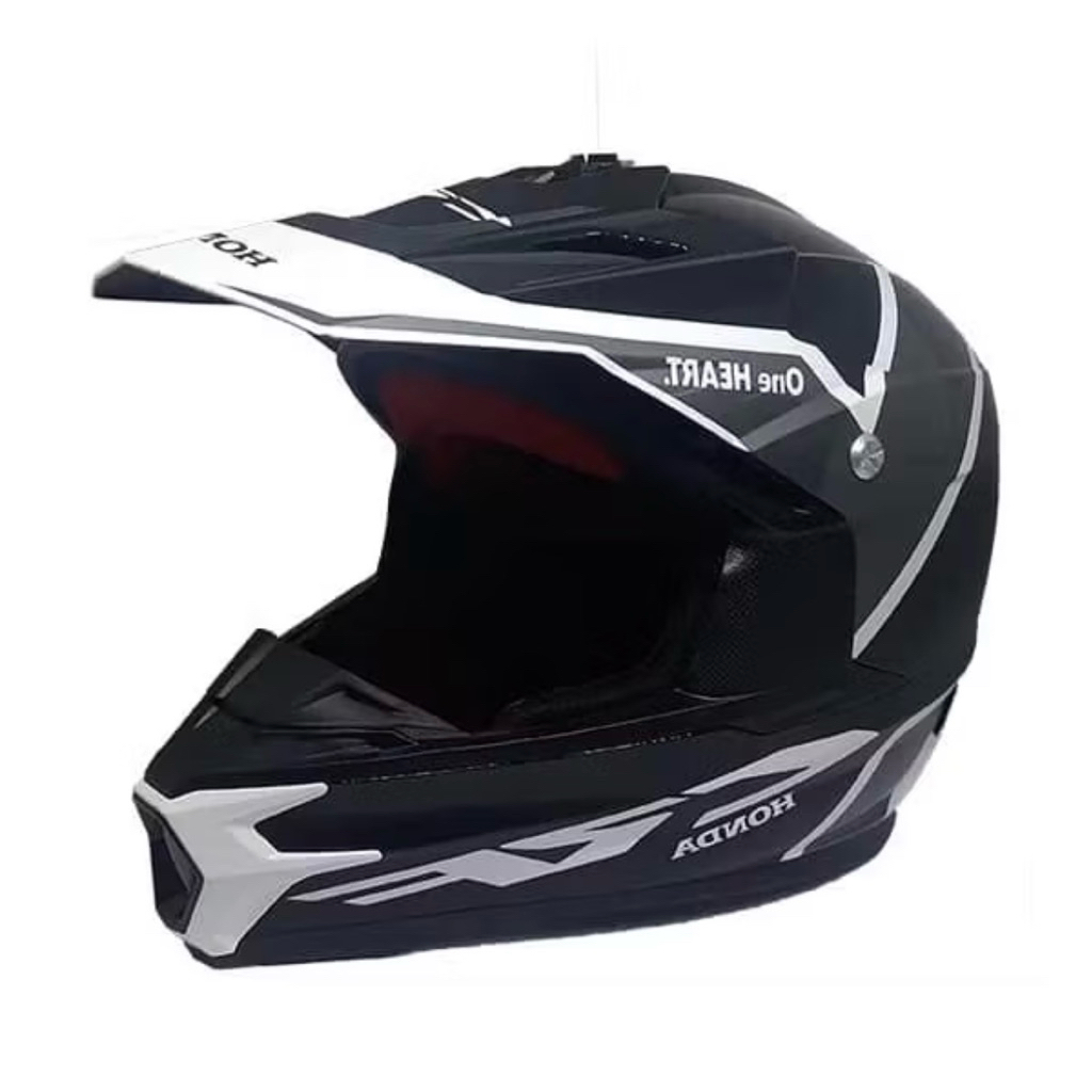 Helm Honda CRF black 87100Mx ori AHM