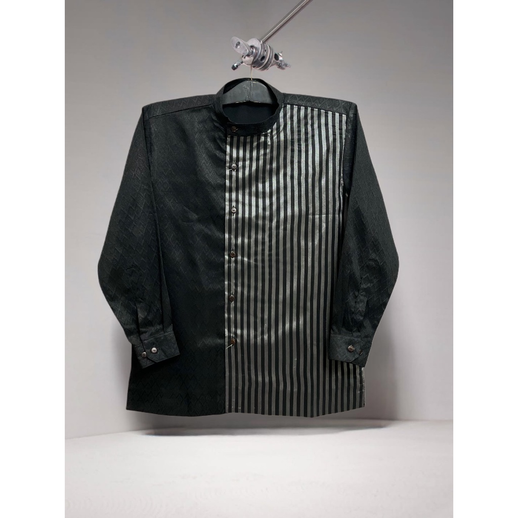 Ismoyo - Tenun SBY jawa lurik  / Atasan Kemeja Pria Lengan Panjang