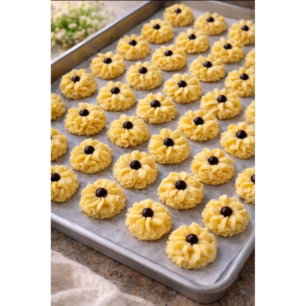 Kue Kering Semprit Mawar