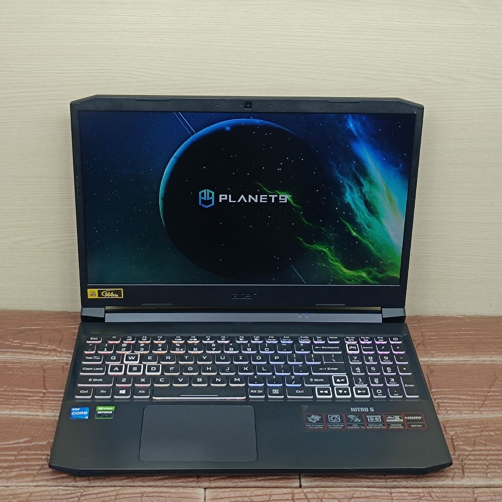 Laptop ACER NITRO 5 GAMING AN515-57 Intel Core i5-11400H RAM 8GB SSD 512GB RTX 3050 GEN11 RGB 144Hz