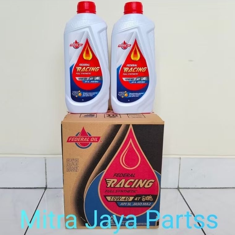 Oli Federal Racing 10W-40 1 Liter Oil Federal Racing 4T 1L Perdus