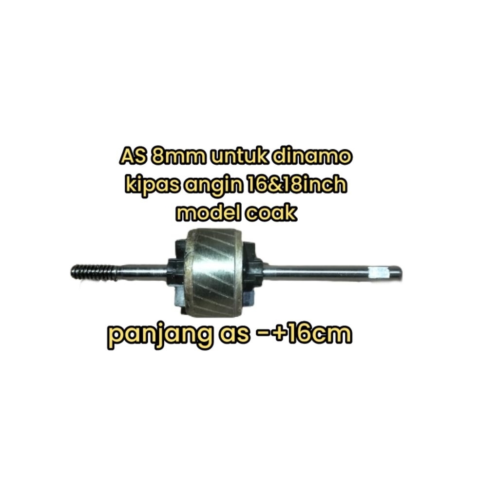 As 8mm dinamo kipas angin tornado/As coak dinamo kipas angin multi merk