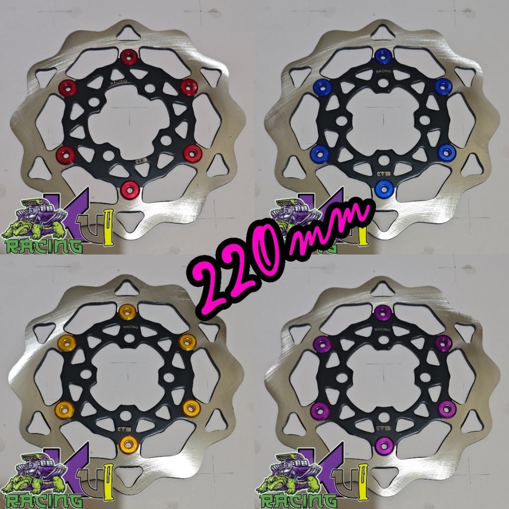 disc piringan depan 220 mm 260 mm //BAD model galfer vietnam ninja fu blade revo fit absolute vega j