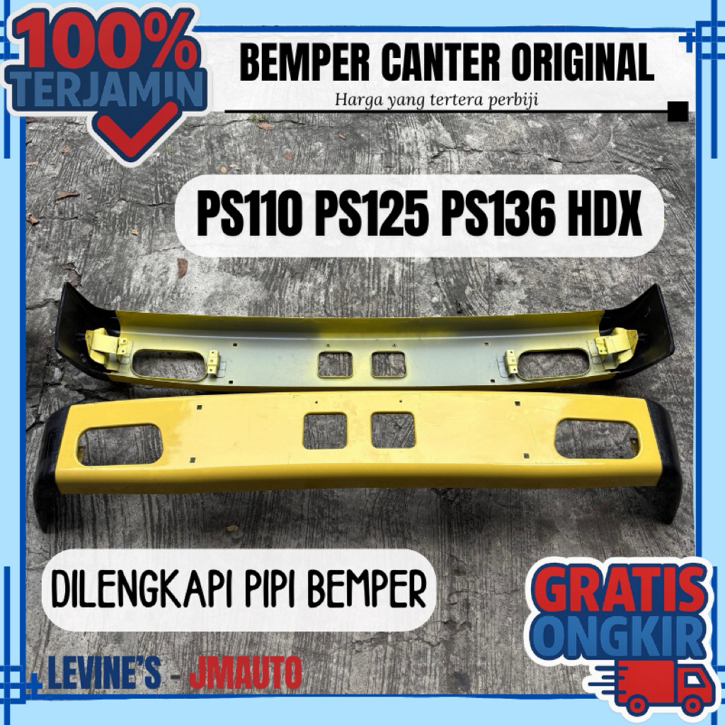 Bemper depan CANTER ORIGINAL bawaan mobil MK548743 / Bemper canter SET PIPI BEMPER / Bumper PS110 PS