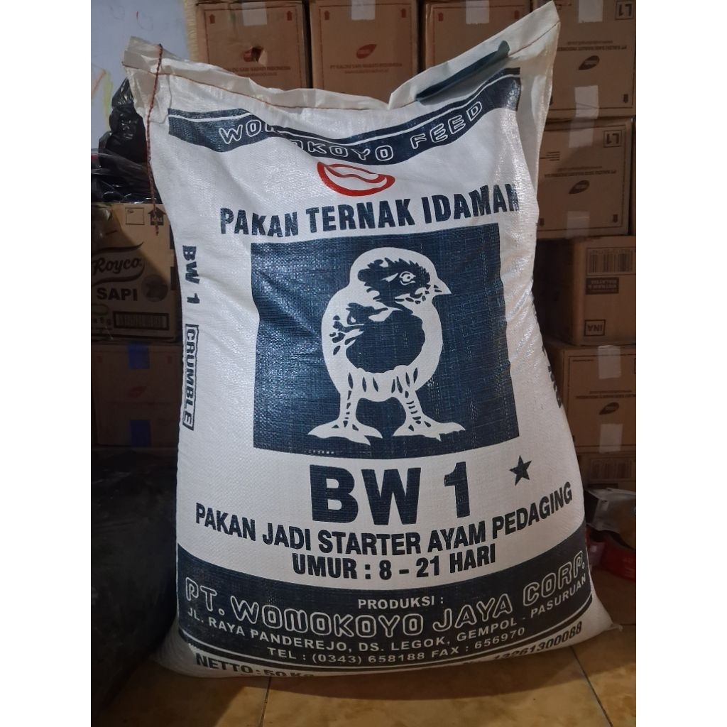 Pur Voer Pakan ayam wonokoyo feed BW1 Crumble Repack 1 kg