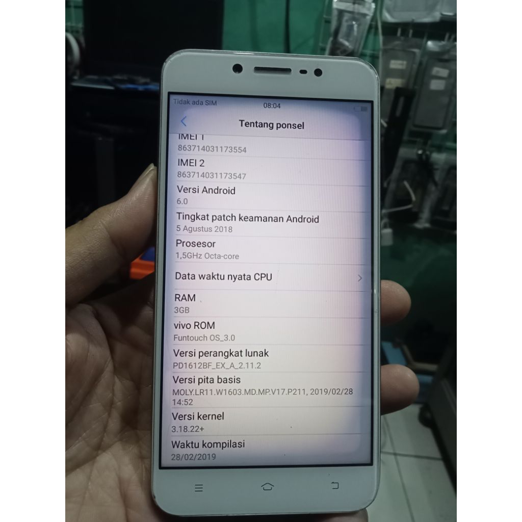 VIVO V5 LITE RAM 3/32 MINUS LCD
