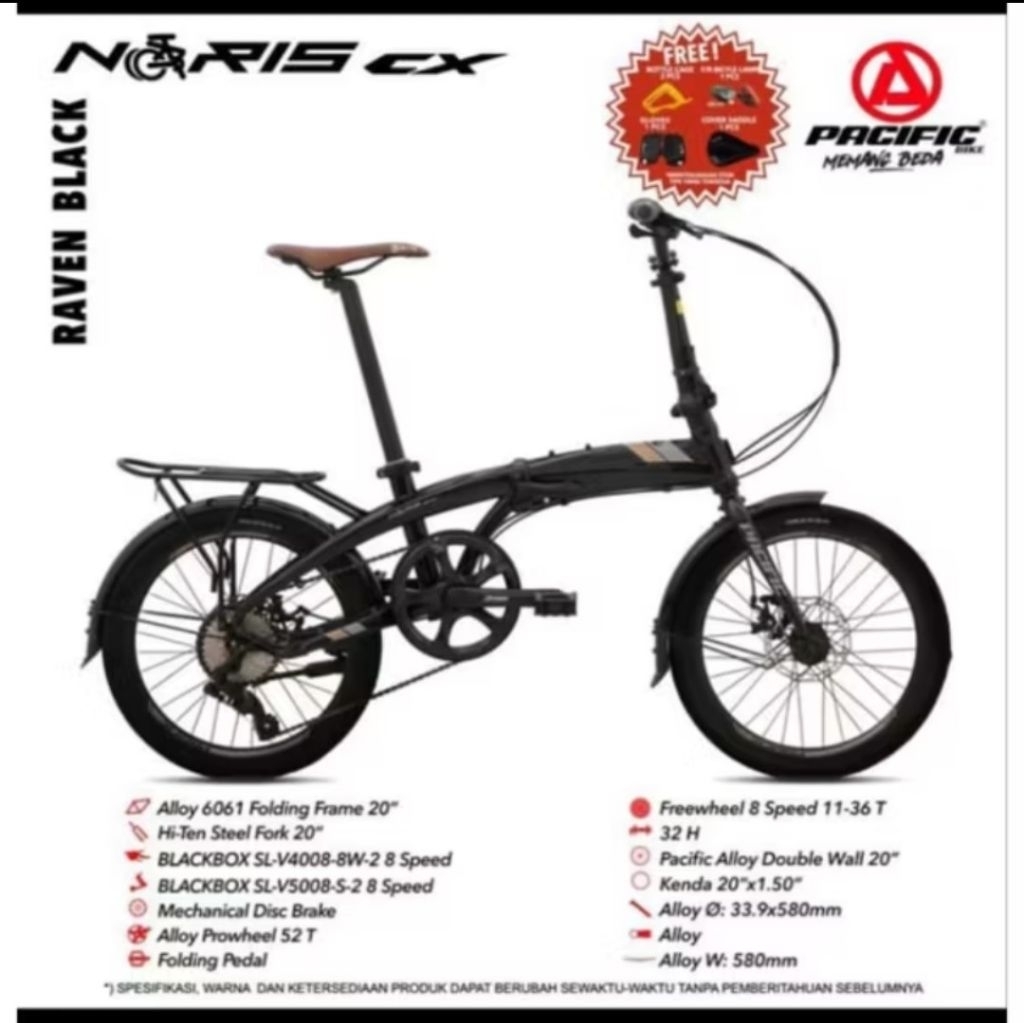 sepeda lipat pacific 20 inc