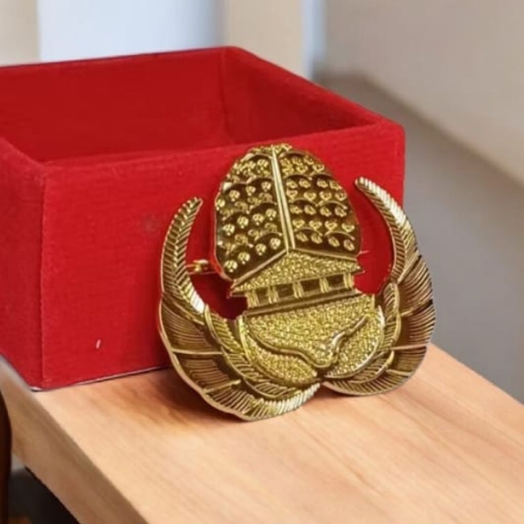 Lencana Korpri ASN Pin Korpri Magnet Atau Peniti ( Lapis Emas )