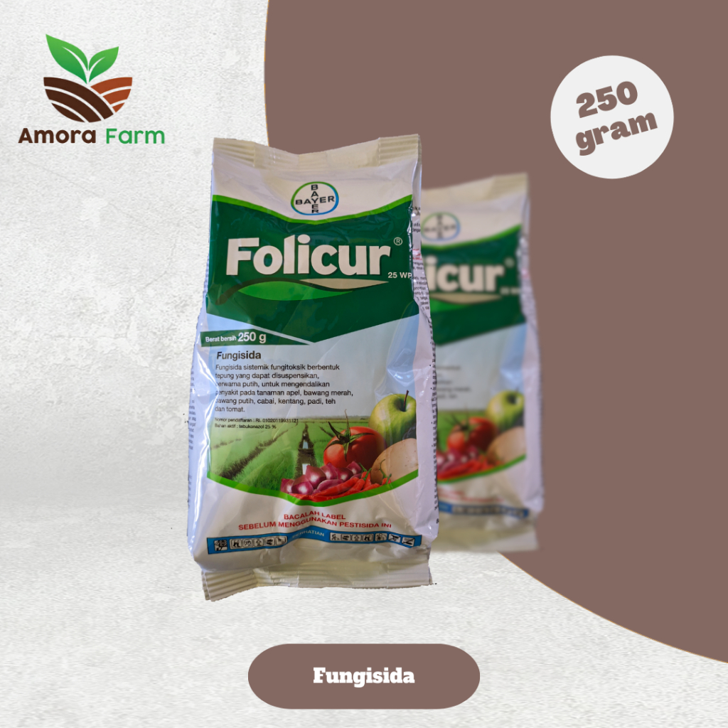 Fungisida Folicur 25 WP Kemasan 250 Gram Pencegah Jamur