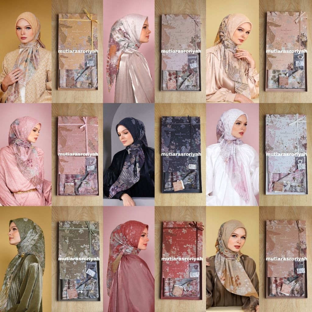 READY STOCK Buttonscarves x Kami Idea Kimmonia Voal Scarf Kamiidea