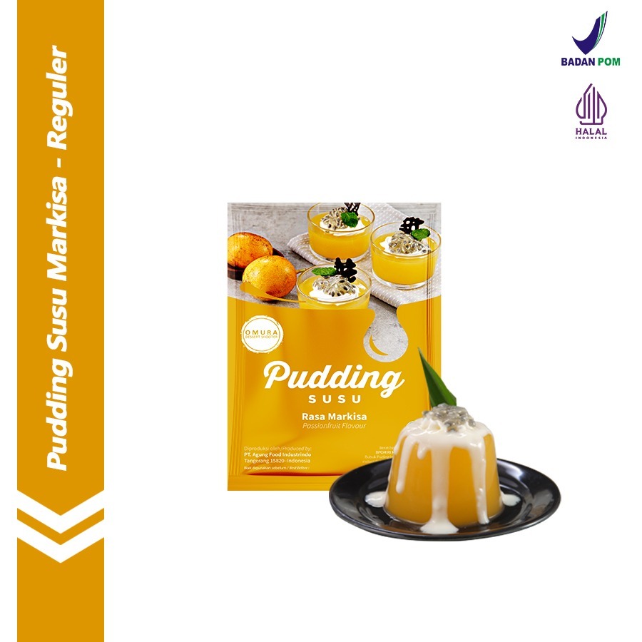 Puding Susu Milky Pudding Rasa Markisa / Passionfruit Dessert Instant Omura Powder