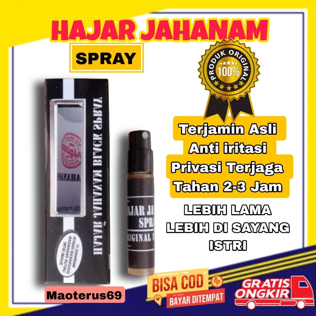 Hj Black spray original produk privasi aman