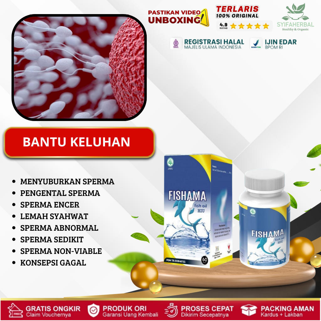 Fishama Membantu Atasi Masalah Sperma Tidak Kental, Sperma Encer, Kualitas Sperma Buruk, Lemah Syahw