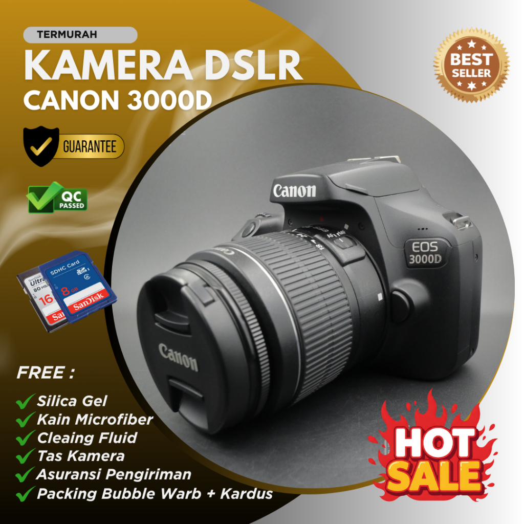 Kamera Dslr Canon EOS 3000d Murah