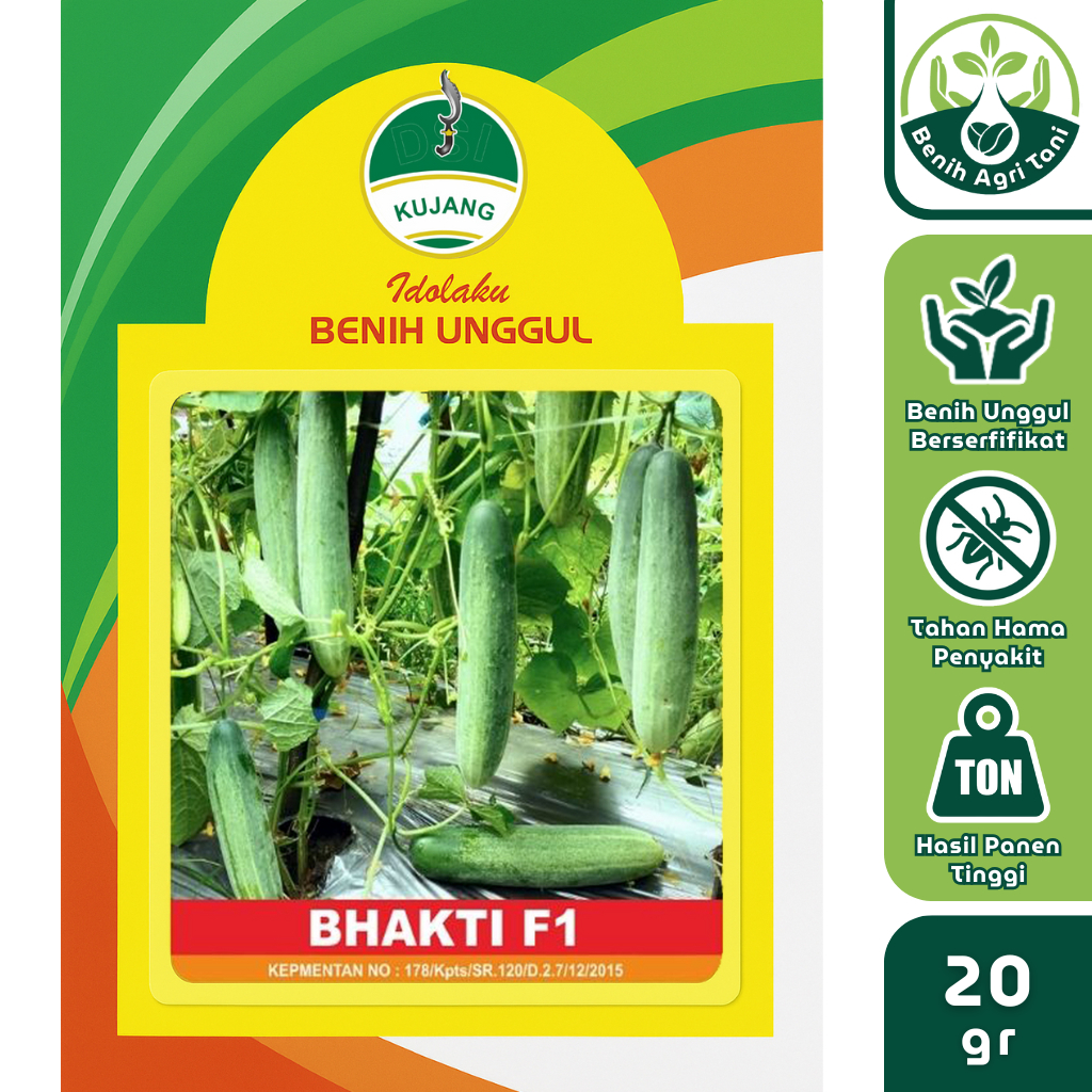 BHAKTI F1 20 gr Benih Timun Cap Kujang